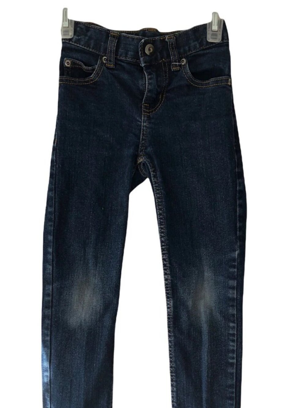 Faded Glory Girl’s Skinny Straight Stretch Adjustable Waist Jeans Blue Size 6S
